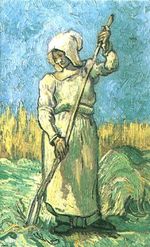 Peasant Woman with a Rake after Millet